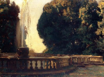 Fontaine Villa Torlonia John Singer Sargent Peinture à l'huile